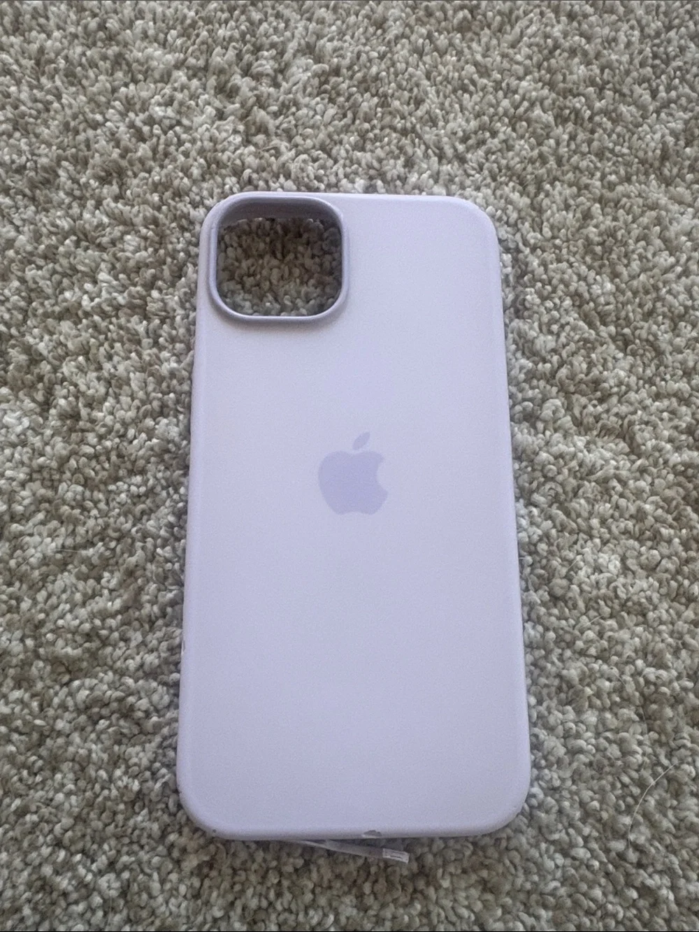 Apple iPhone 15 or iPhone 13 Purple Silicone Phone Case with MagSafe.